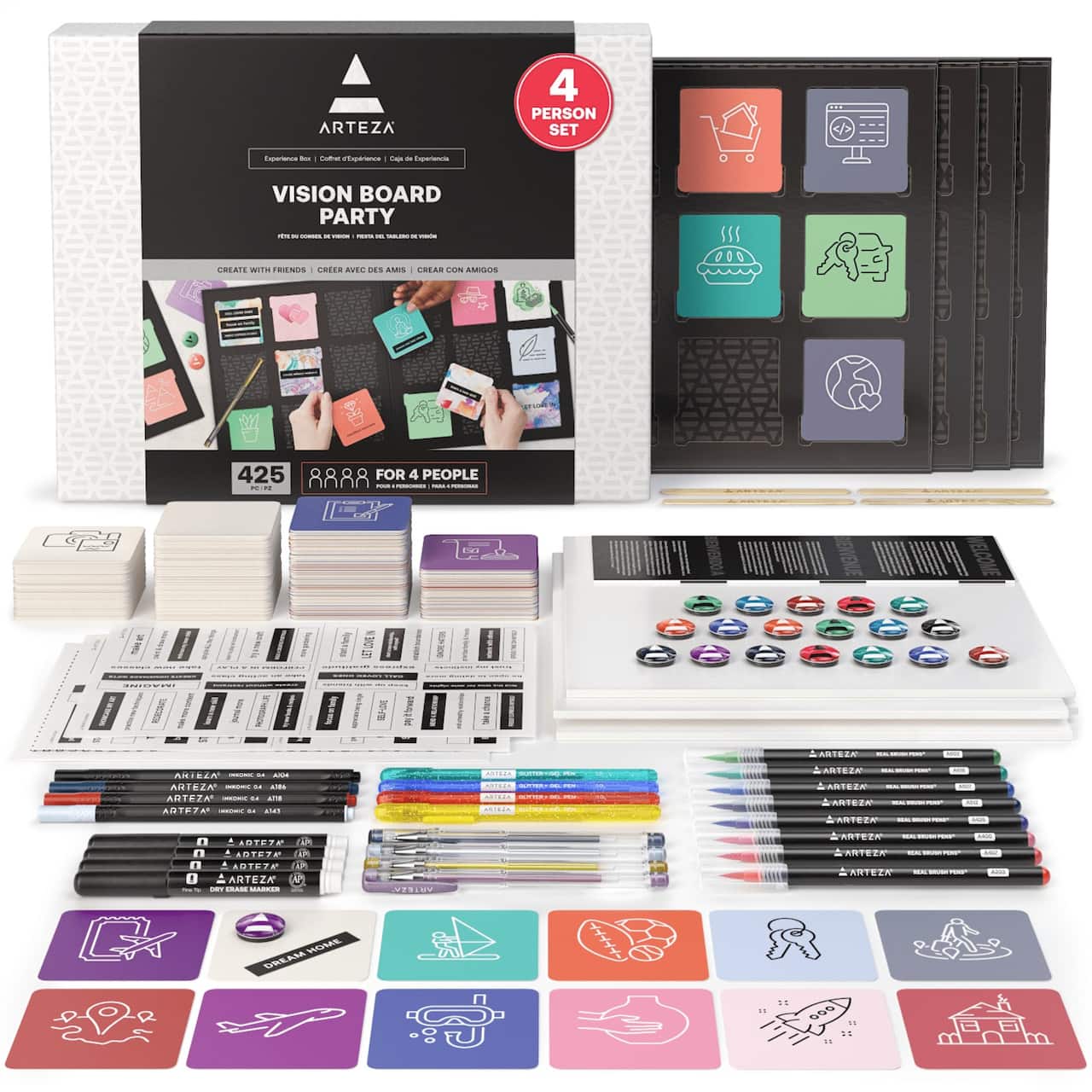Arteza® Experience Box 425 Piece Vision Board Party Kit